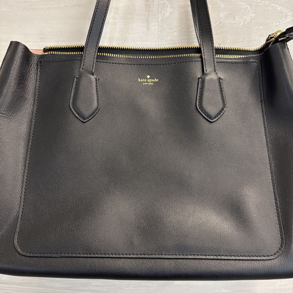 Kate Spade Black Leather Schuyler Tote Purse