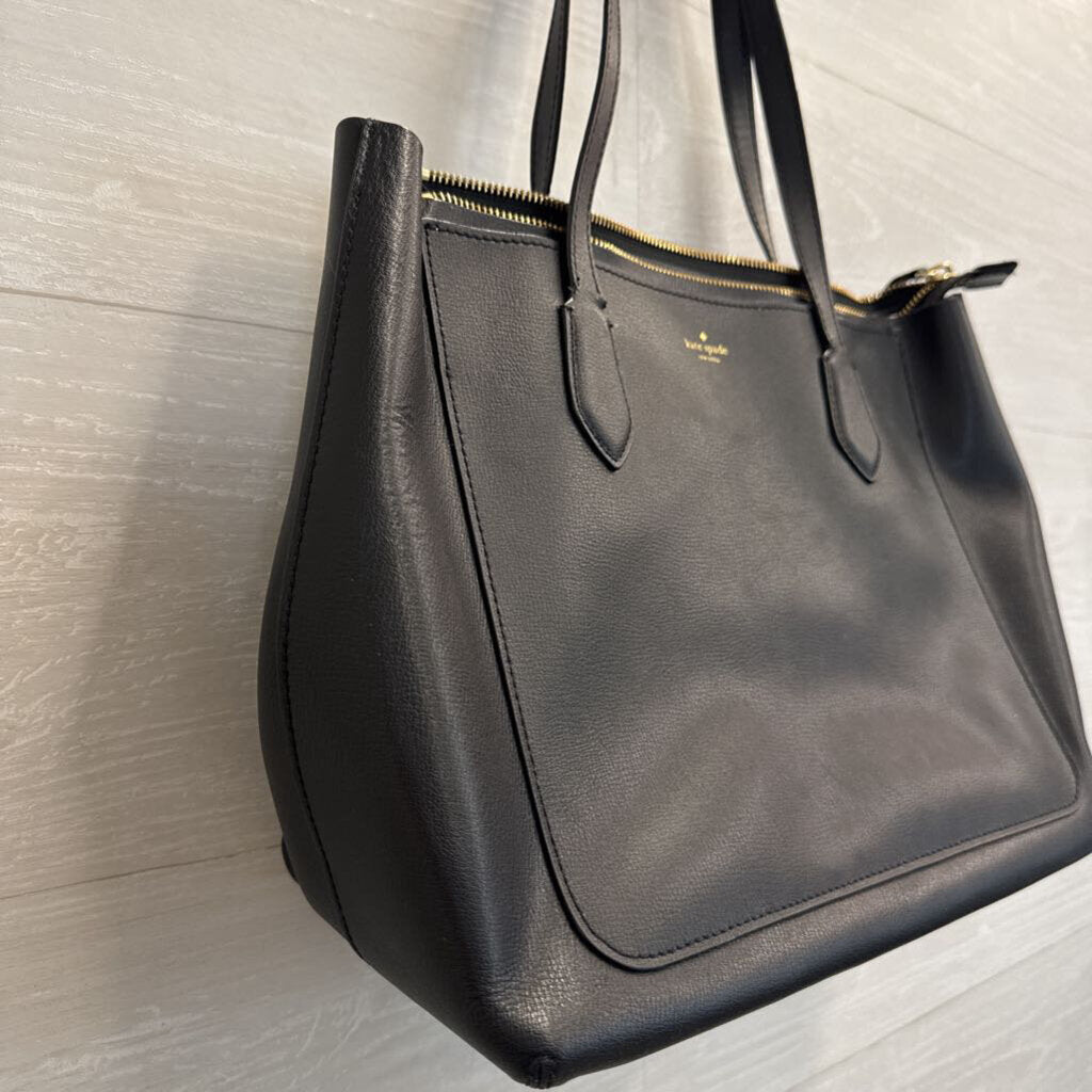 Kate Spade Black Leather Schuyler Tote Purse
