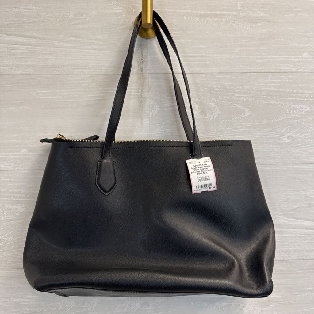 Kate Spade Black Leather Schuyler Tote Purse
