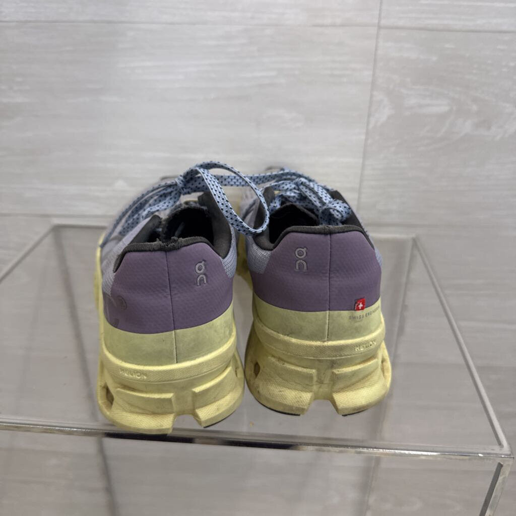 On Cloud Blue/ Lime Cloudmonster Running Sneakers 7