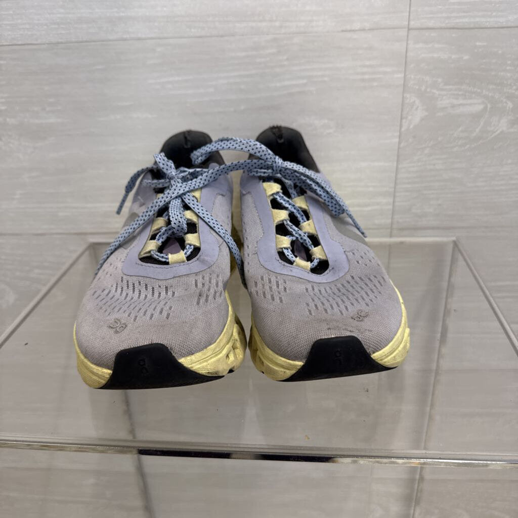 On Cloud Blue/ Lime Cloudmonster Running Sneakers 7