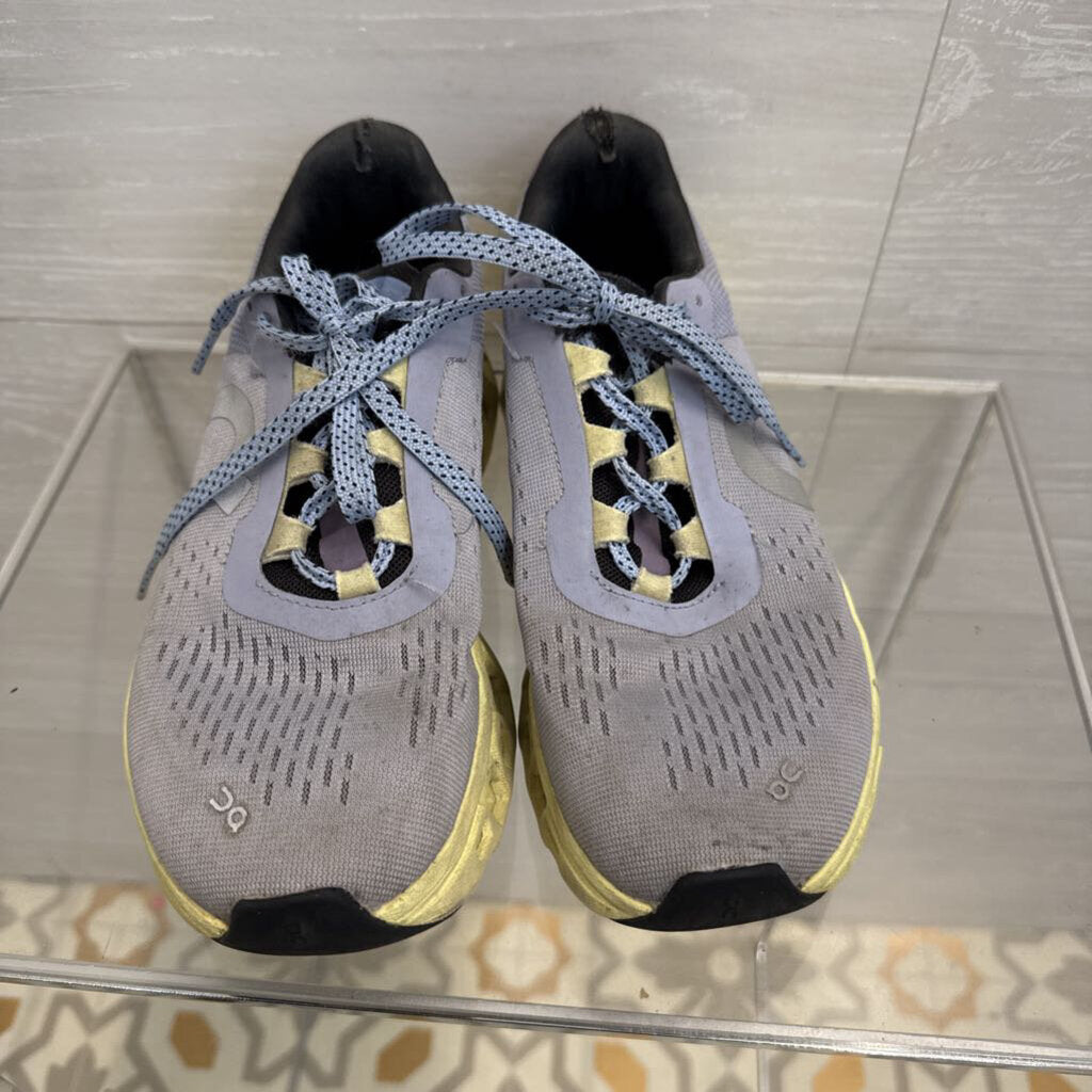 On Cloud Blue/ Lime Cloudmonster Running Sneakers 7