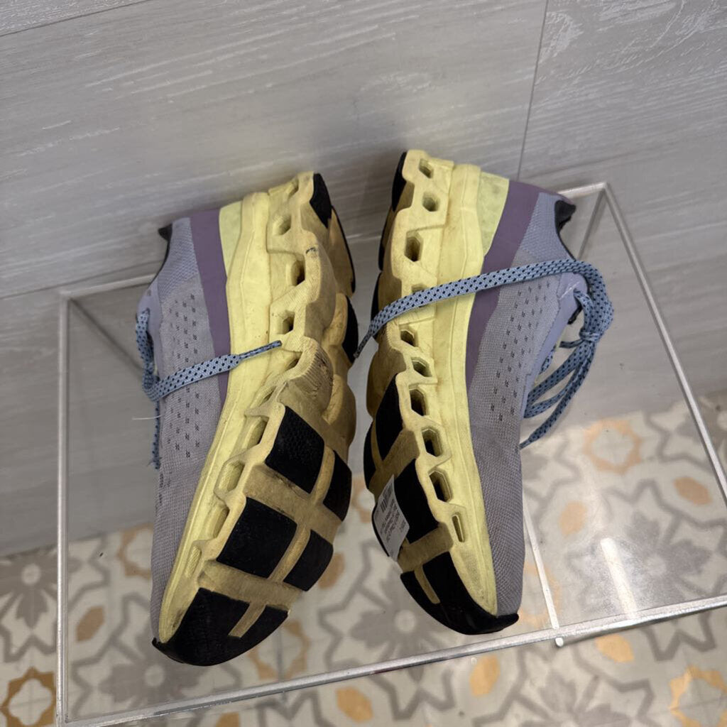 On Cloud Blue/ Lime Cloudmonster Running Sneakers 7