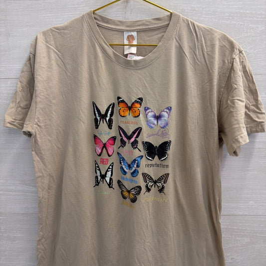 Grey/ Multi Taylor Swift Butterfly Short Sleeve Graphic Tee XXL