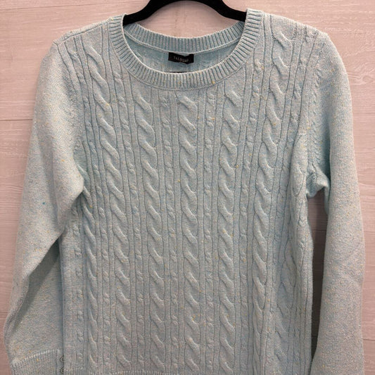 Talbots Blue Long Sleeve Cable Knit Sweater Medium