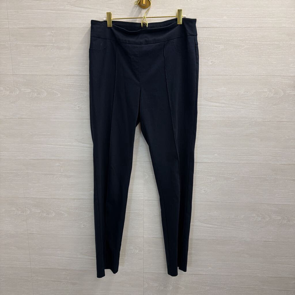 Thin Her Navy Straight Leg Pull On Pants 12