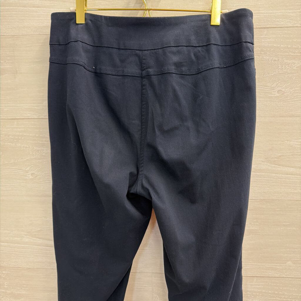 Thin Her Navy Straight Leg Pull On Pants 12