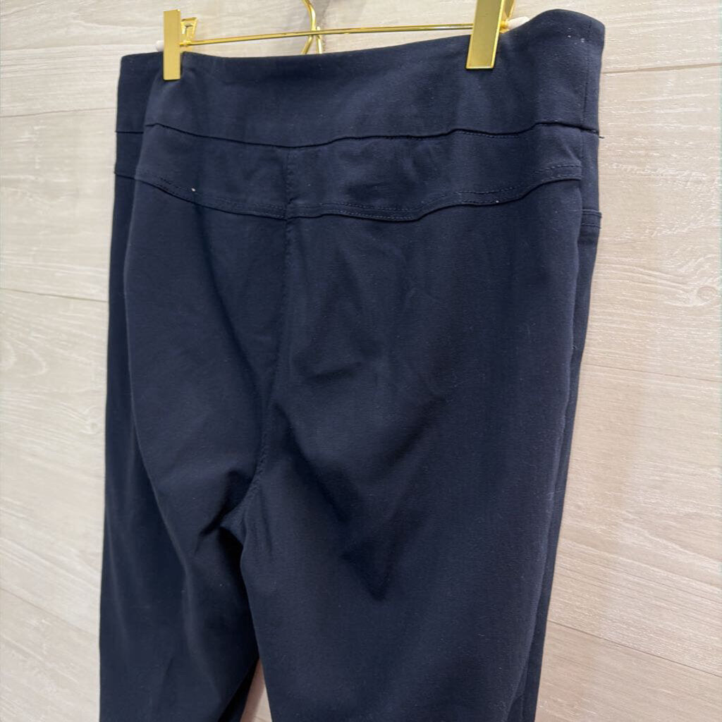 Thin Her Navy Straight Leg Pull On Pants 12