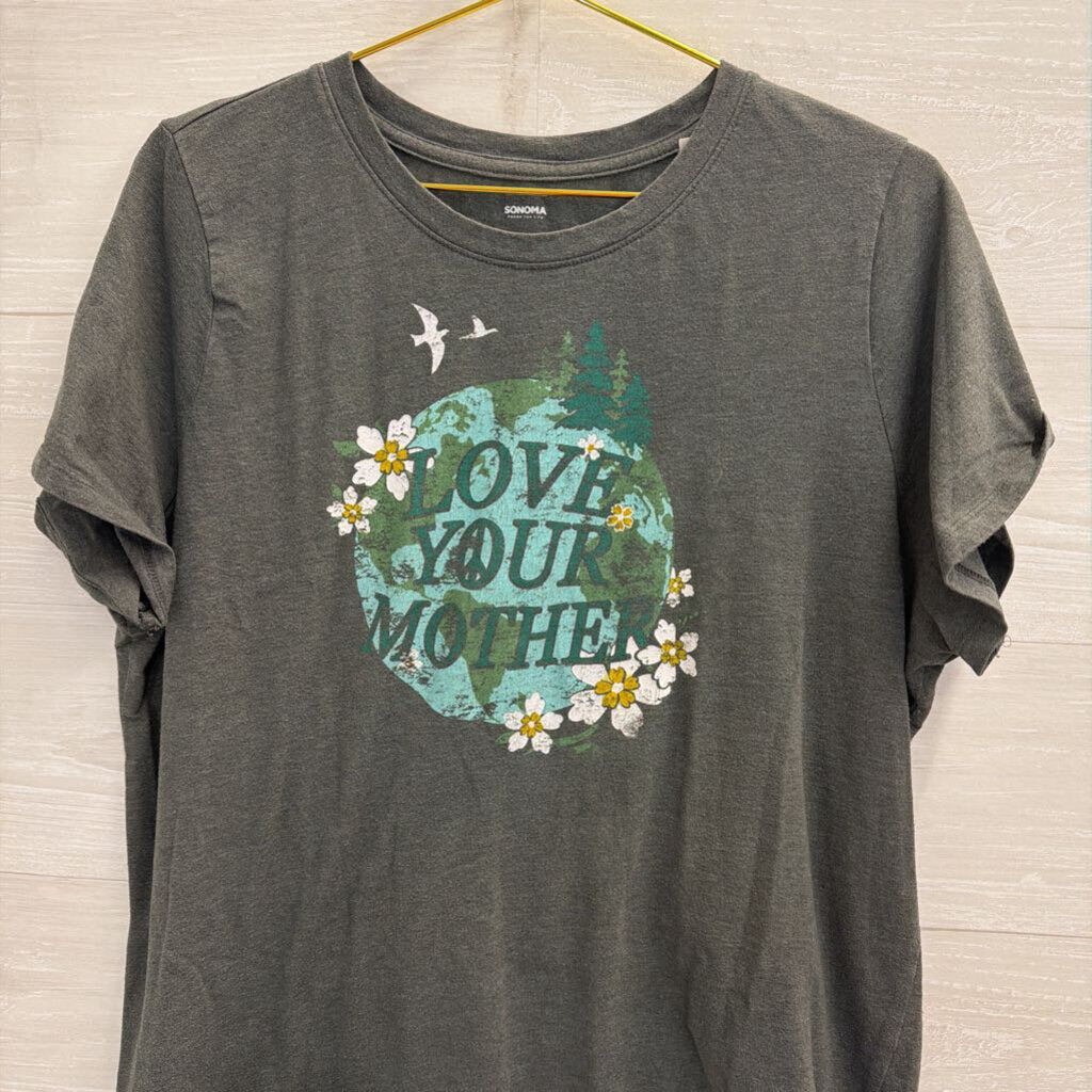Sonoma Grey Love Your Mother Short Sleeve Graphic Tee XXL