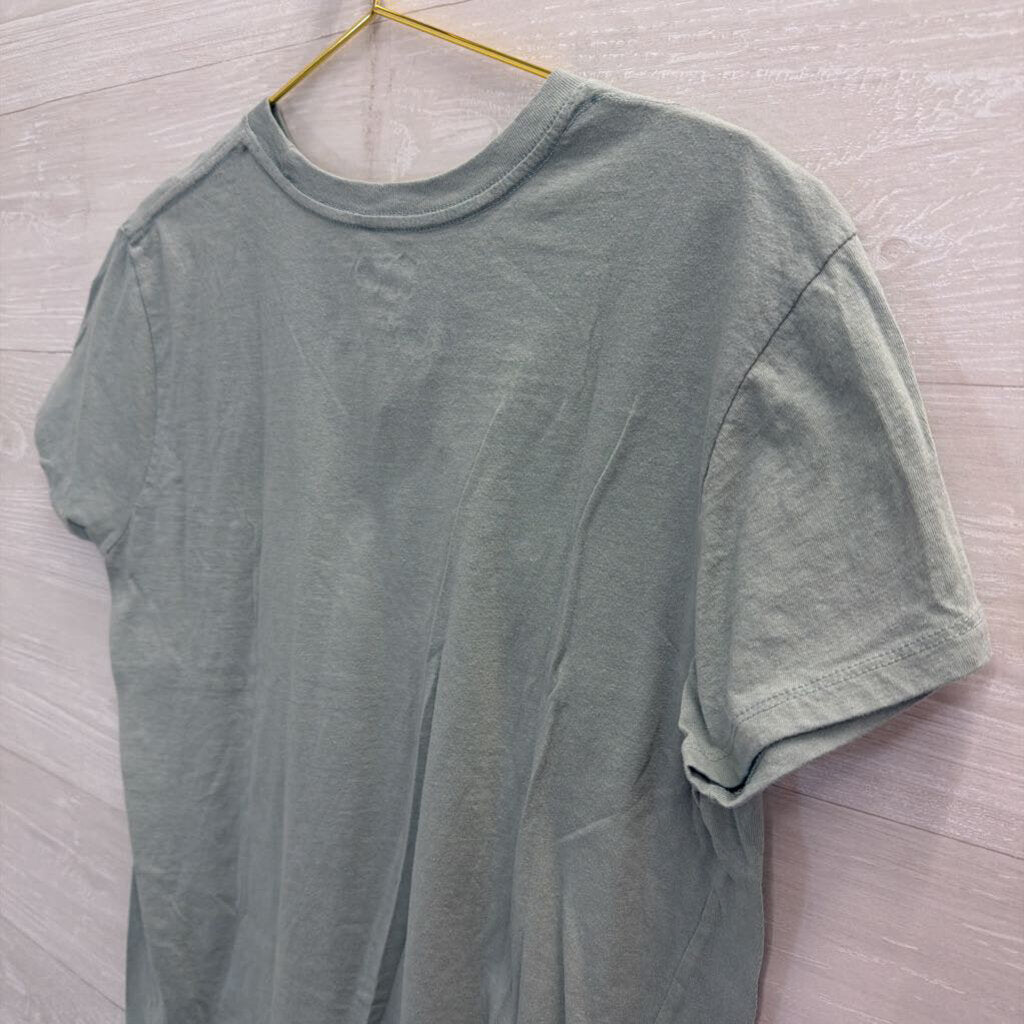 Doe Blue/ Black Floral Short Sleeve Graphic Tee Extra Large