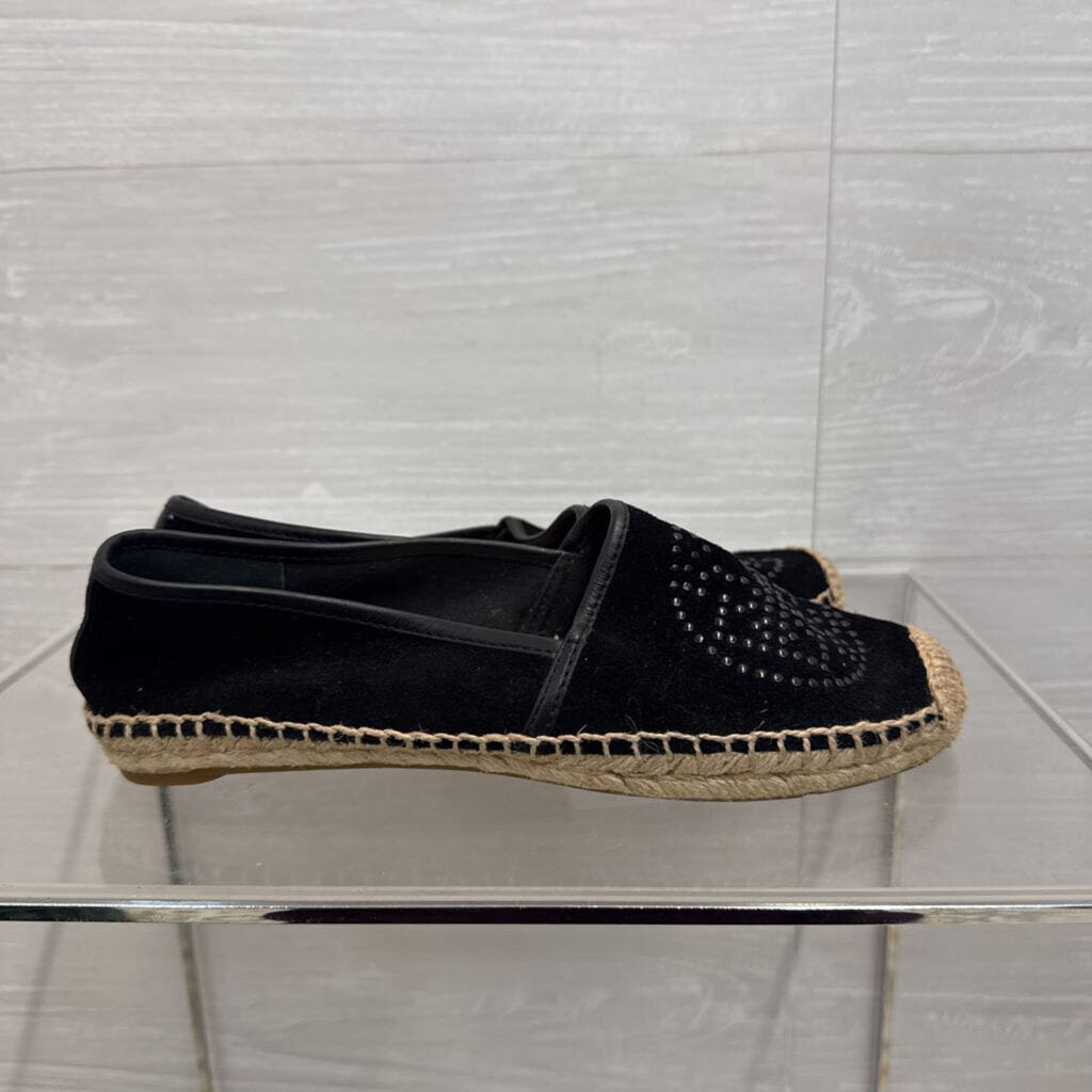 Tory Burch Black Kirby Suede Mini Stud Flats 7
