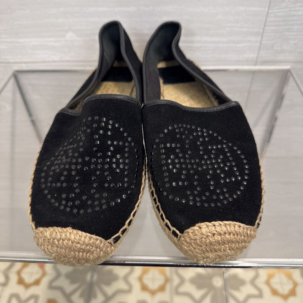 Tory Burch Black Kirby Suede Mini Stud Flats 7