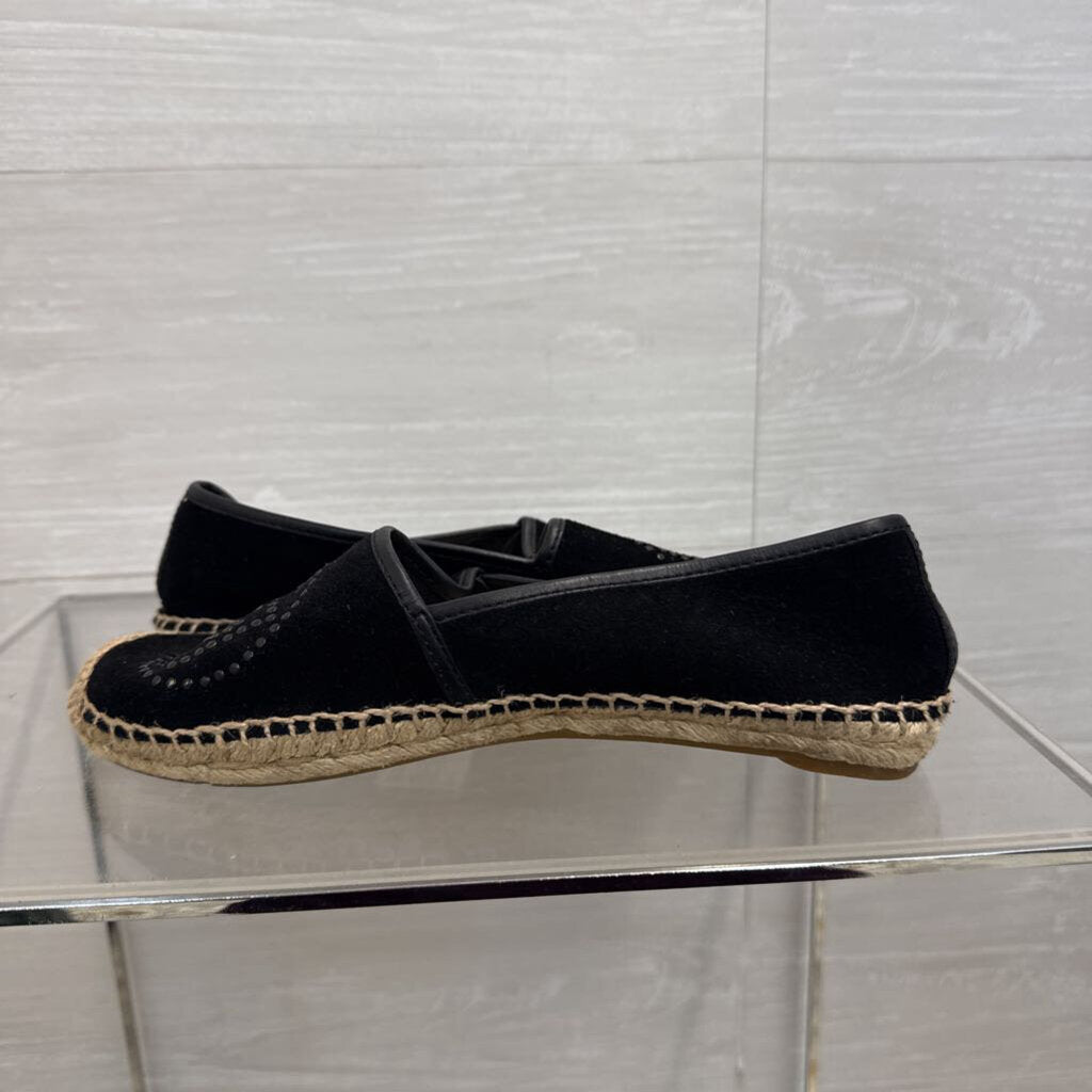Tory Burch Black Kirby Suede Mini Stud Flats 7