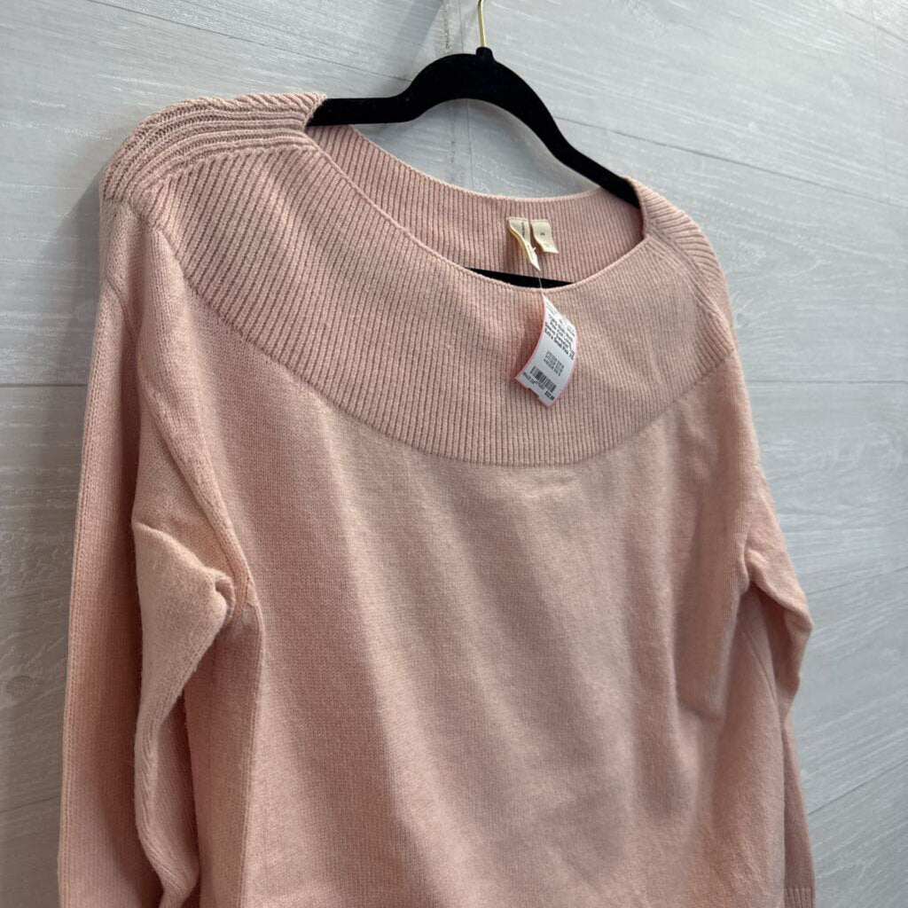 Moth Pink Knit Long Sleeve Sweater Top Extra Small