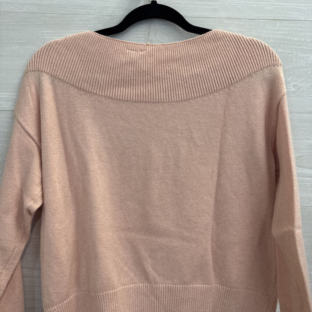Moth Pink Knit Long Sleeve Sweater Top Extra Small