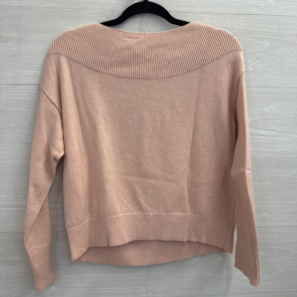 Moth Pink Knit Long Sleeve Sweater Top Extra Small