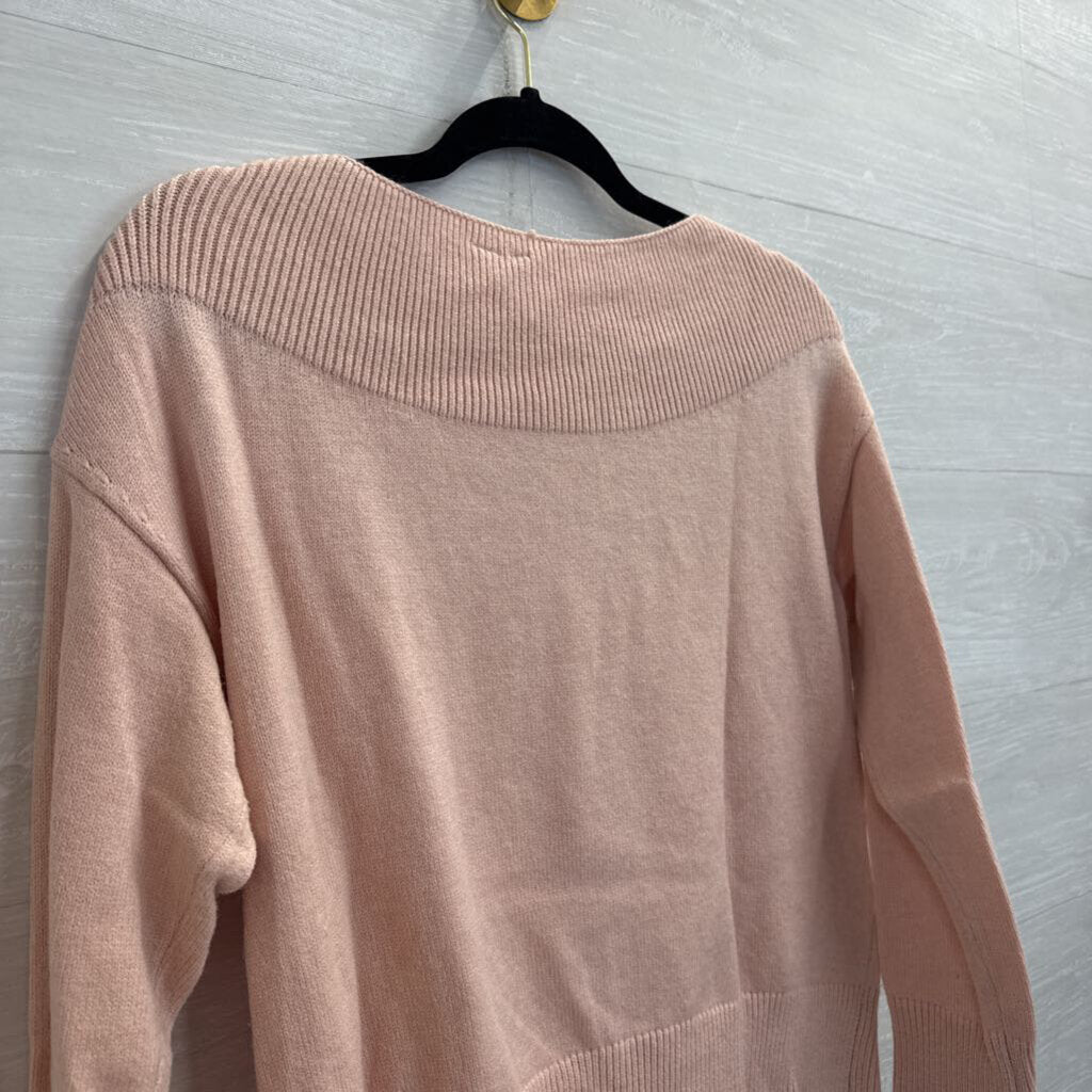 Moth Pink Knit Long Sleeve Sweater Top Extra Small