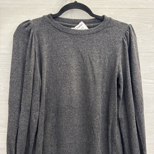 Velvet Soft Grey Long Sleeve Top Small