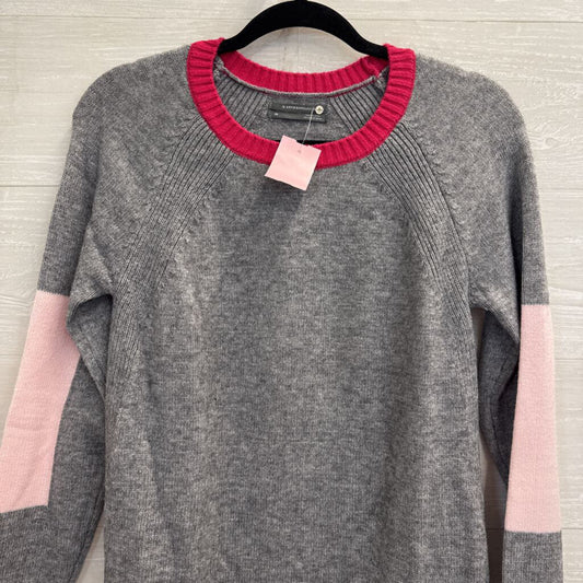Anthropologie Grey/ Pink Knit Sweater Top Extra Small