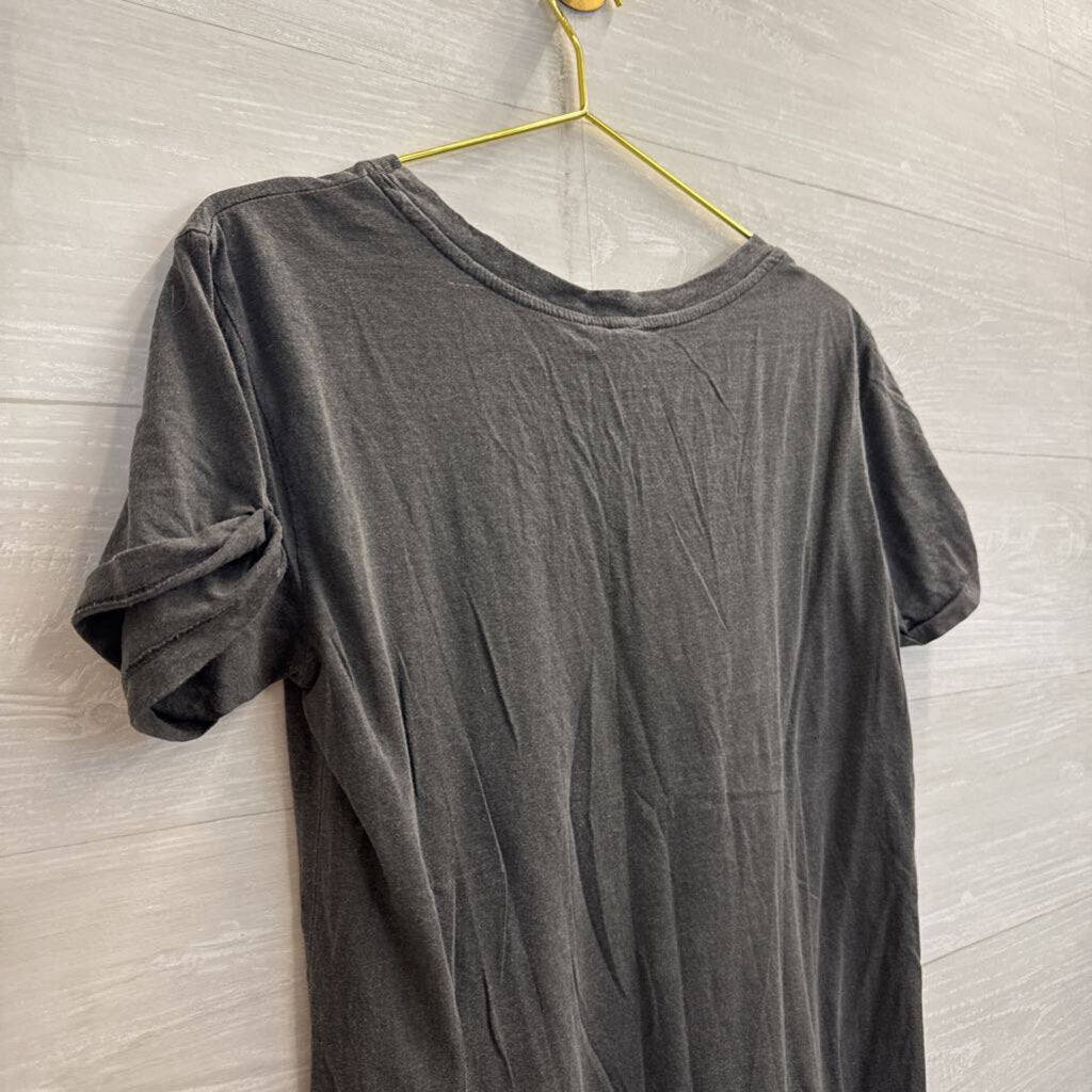 Let Luv Grey/ Yellow California Dreaming Short Sleeve Graphic Tee Extra Small