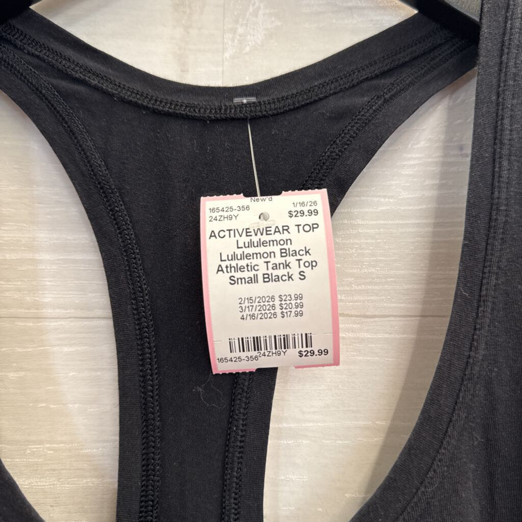 Lululemon Black Athletic Tank Top Small