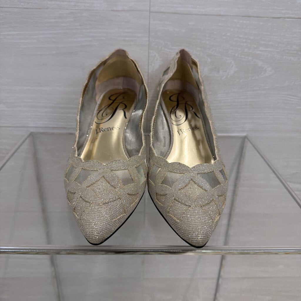 J. Renee Pointy Toe Glitter Shoes 9.0W