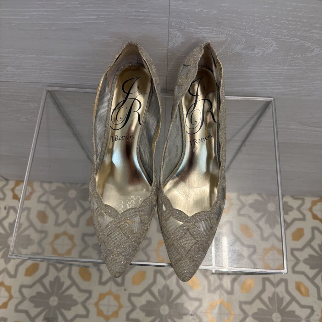 J. Renee Pointy Toe Glitter Shoes 9.0W