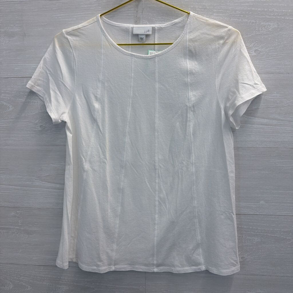 J. Jill White Shortsleeve Shirt Medium