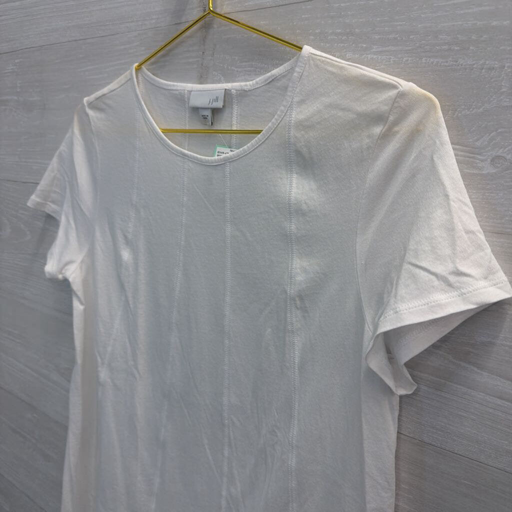 J. Jill White Shortsleeve Shirt Medium