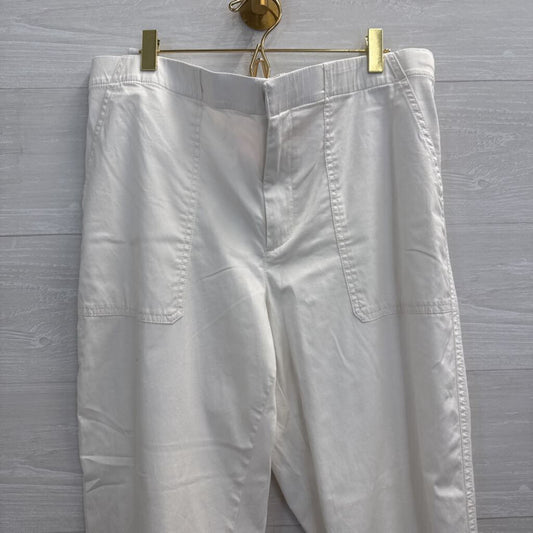 Lou and Grey White Wide Leg Pants Large