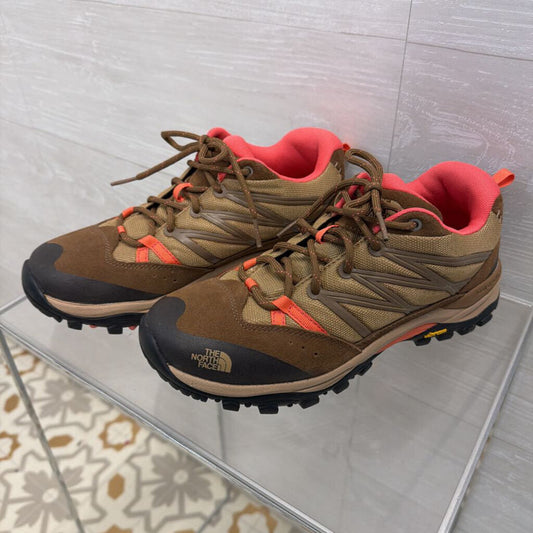 The North Face Brown/ Pink Hiking Shoes 8