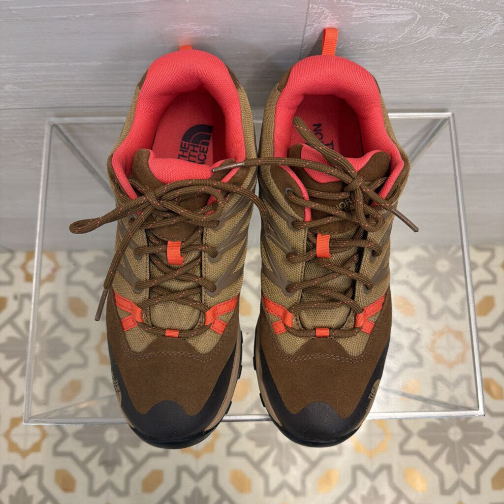 The North Face Brown/ Pink Hiking Shoes 8