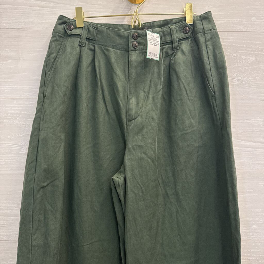 Madewell Harlow Dark Forest Wide Leg Pant 8