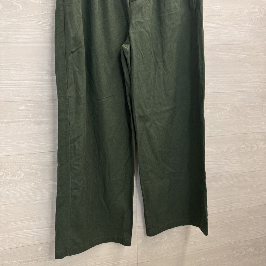 Madewell Harlow Dark Forest Wide Leg Pant 8