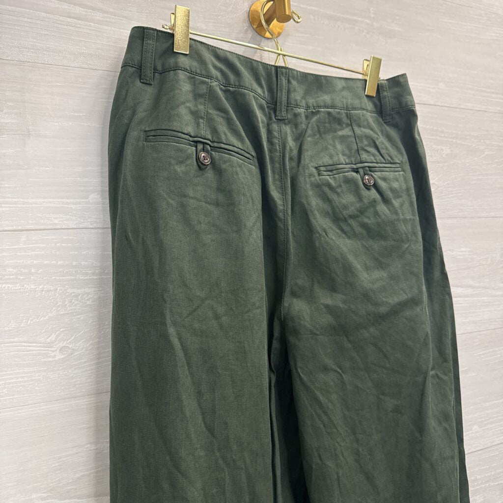 Madewell Harlow Dark Forest Wide Leg Pant 8