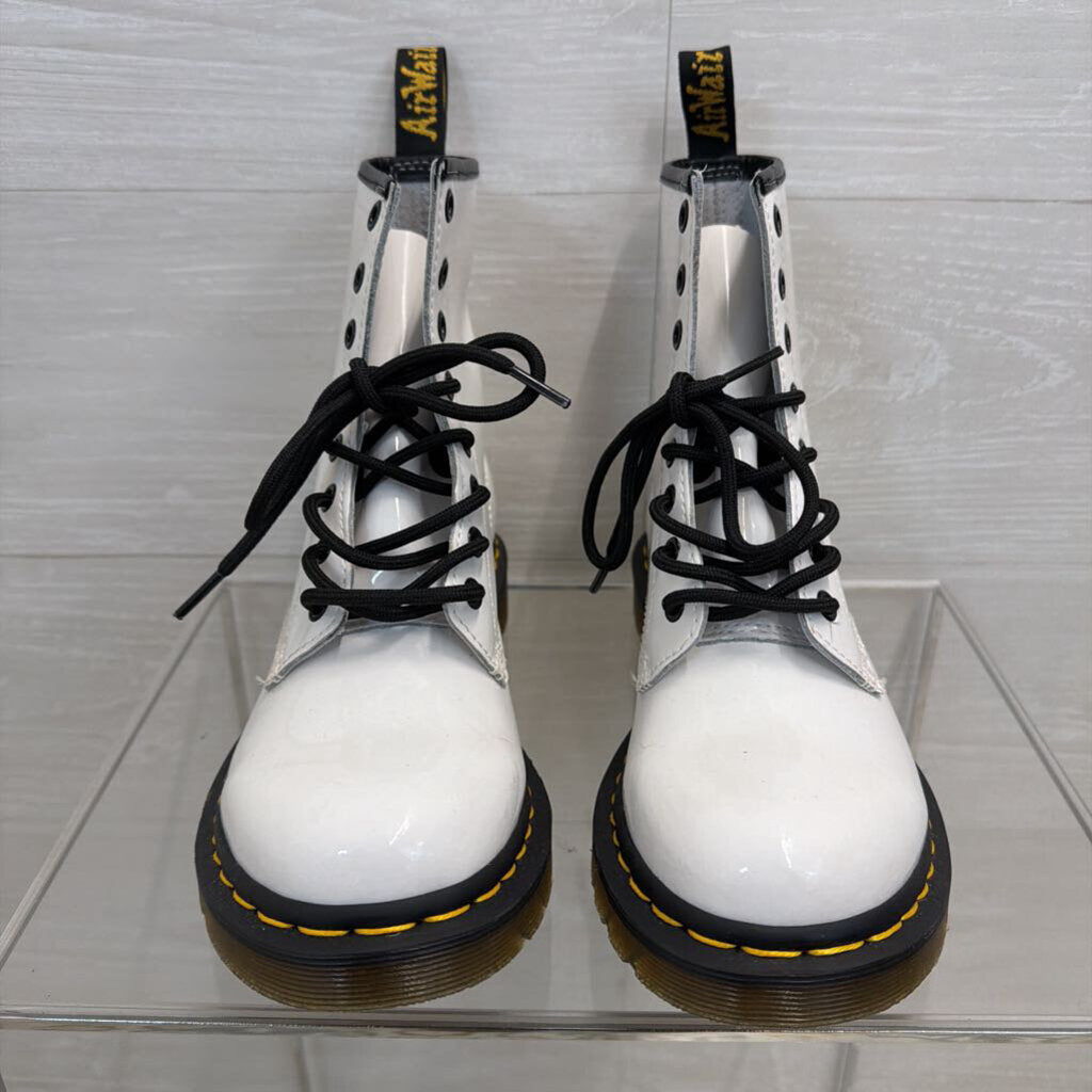 Dr. Martens 1460 White Smooth Leather Boots 8