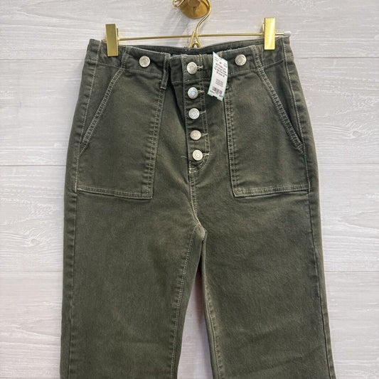 Loft Green Denim The Slim Flare Pants 25