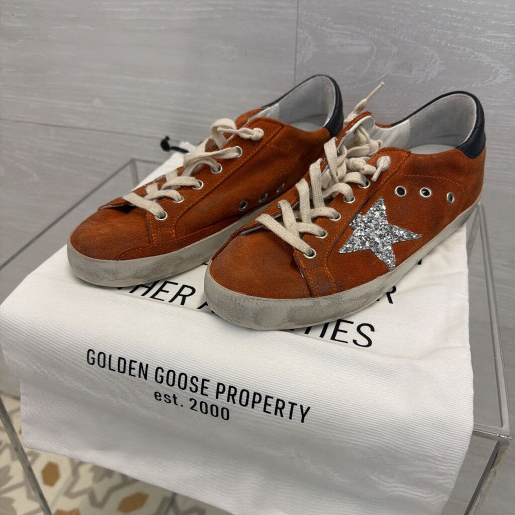 Golden Goose Cinnamon Suede Super Star Sneakers 38