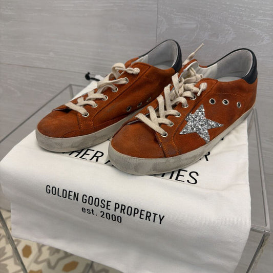 Golden Goose Cinnamon Suede Super Star Sneakers 38
