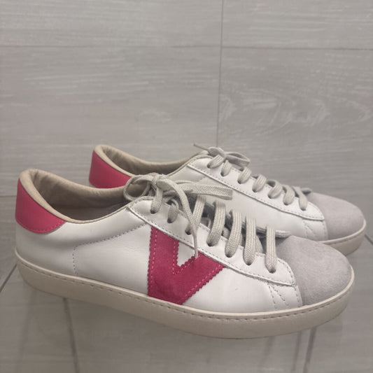 Victoria Berlin White/ Pink Leather/ Suede Sneakers 40