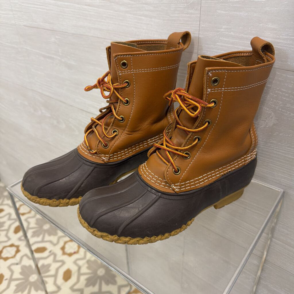 LL Bean Bean Boots Brown Duck Boots 7.5
