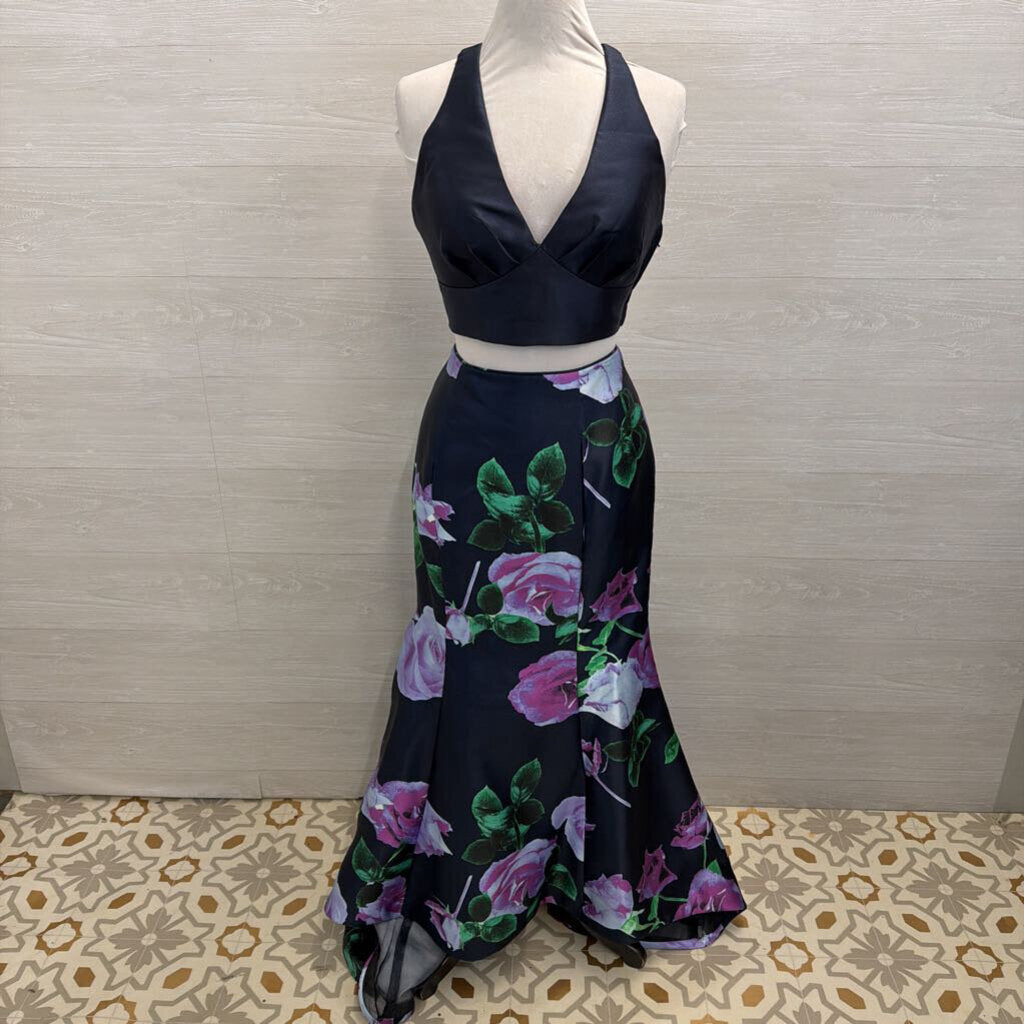 Rachel Allan Two Piece Floral Long Formal 10