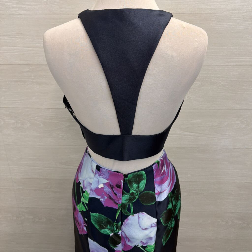 Rachel Allan Two Piece Floral Long Formal 10
