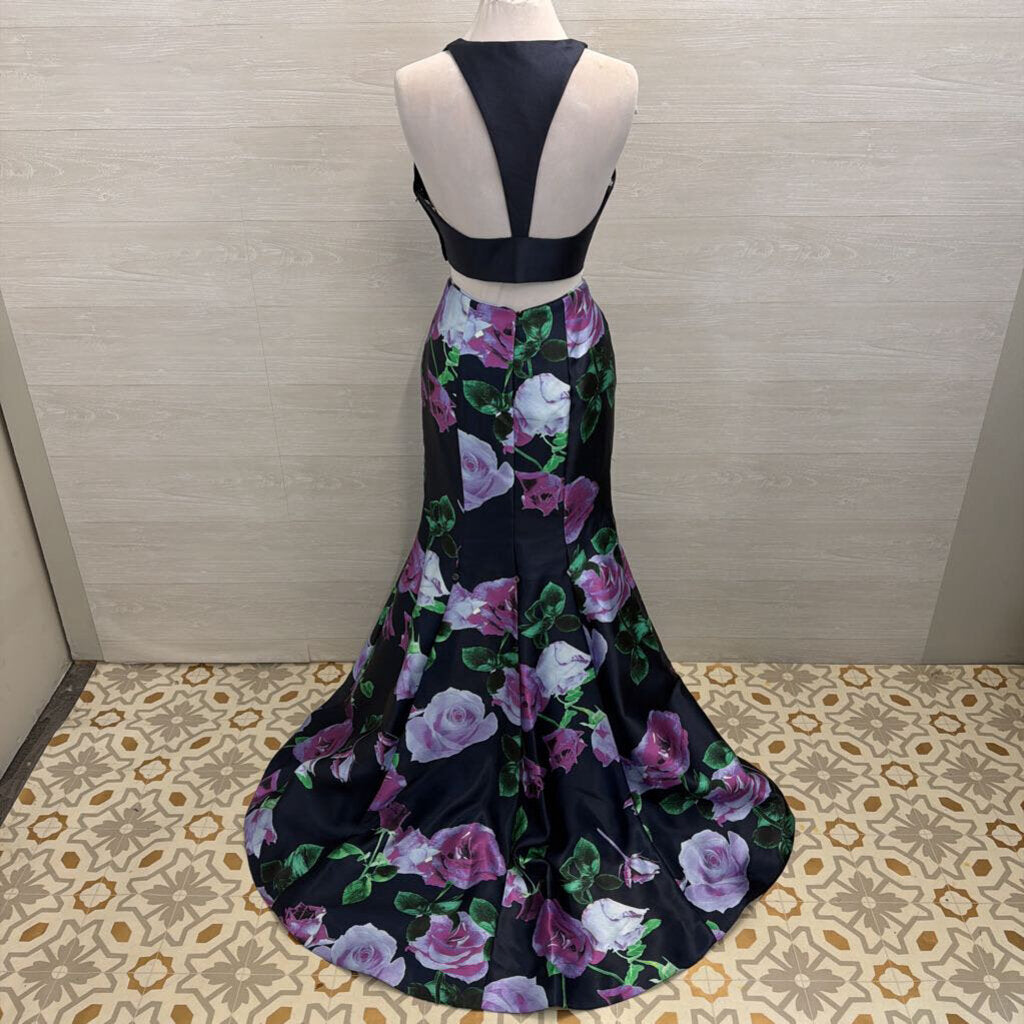 Rachel Allan Two Piece Floral Long Formal 10