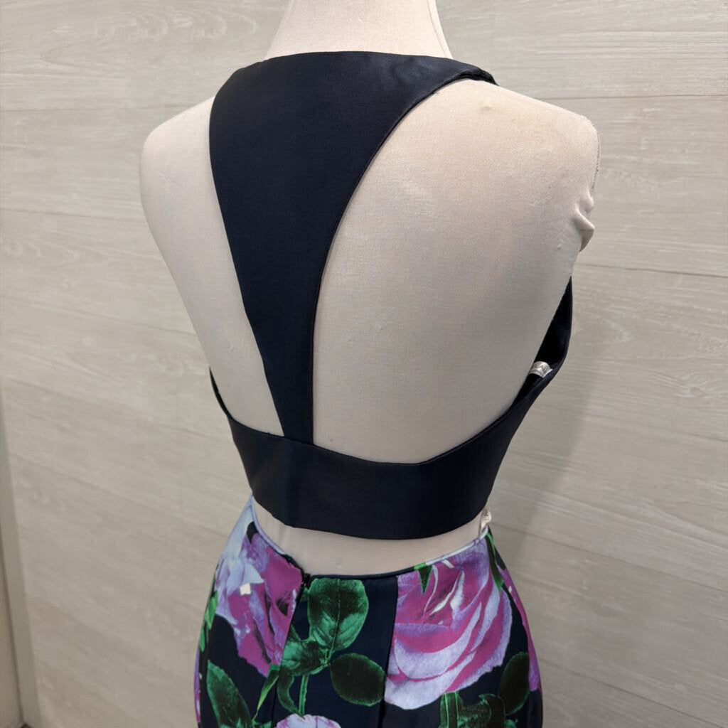Rachel Allan Two Piece Floral Long Formal 10
