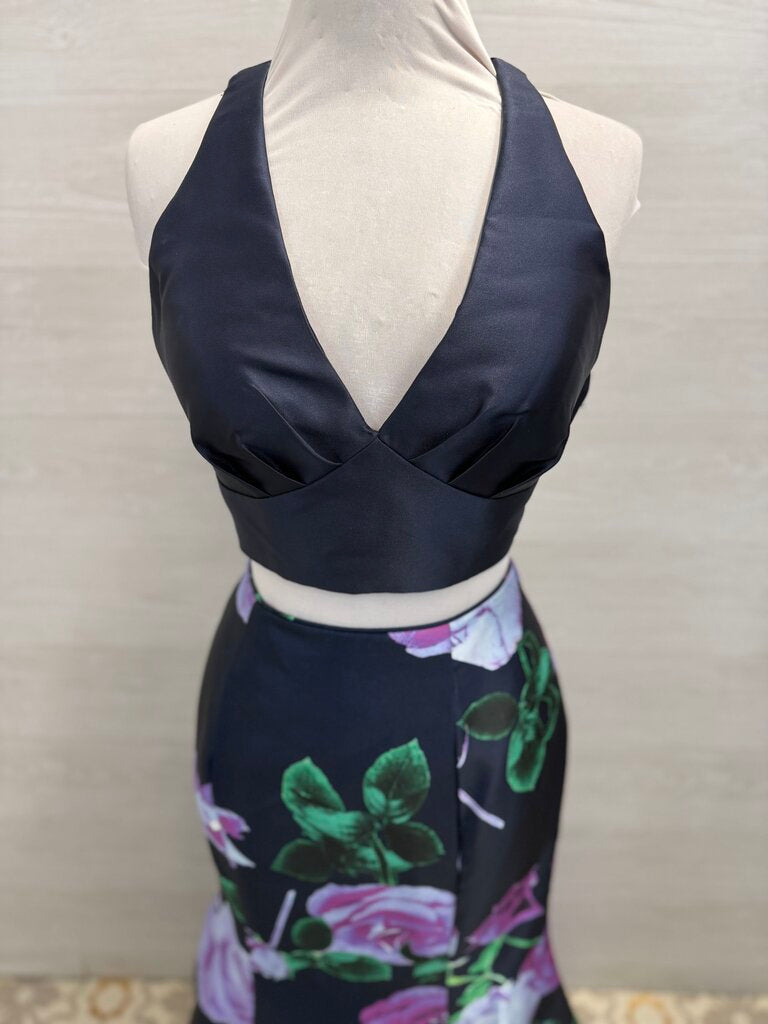 Rachel Allan Two Piece Floral Long Formal 10