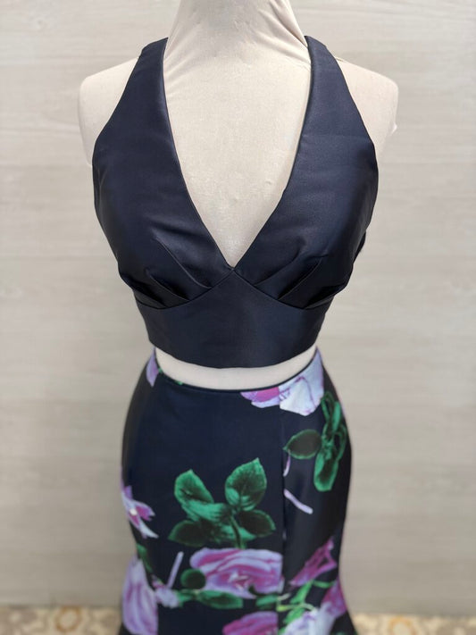 Rachel Allan Two Piece Floral Long Formal 10