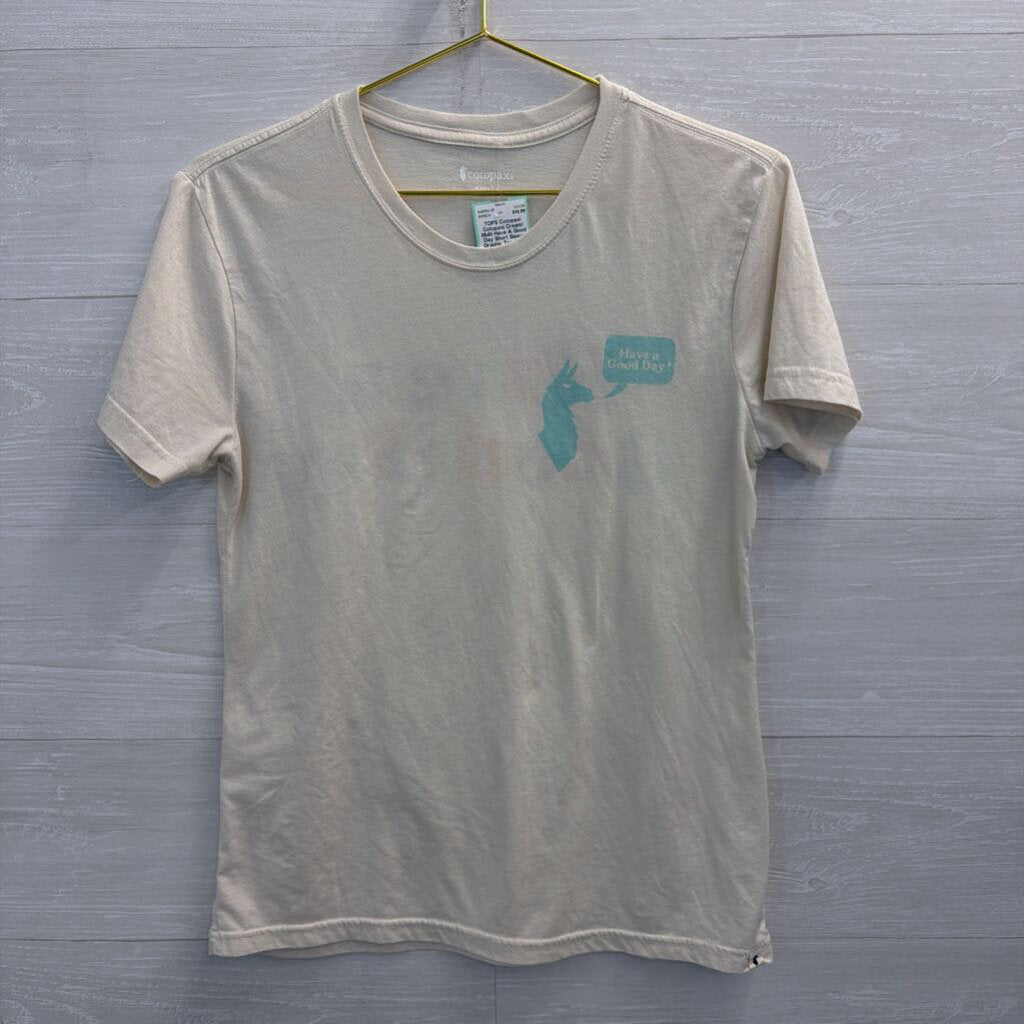 Cotopaxi Cream/ Multi Have A Good Day Short Sleeve Graphic Tee Small