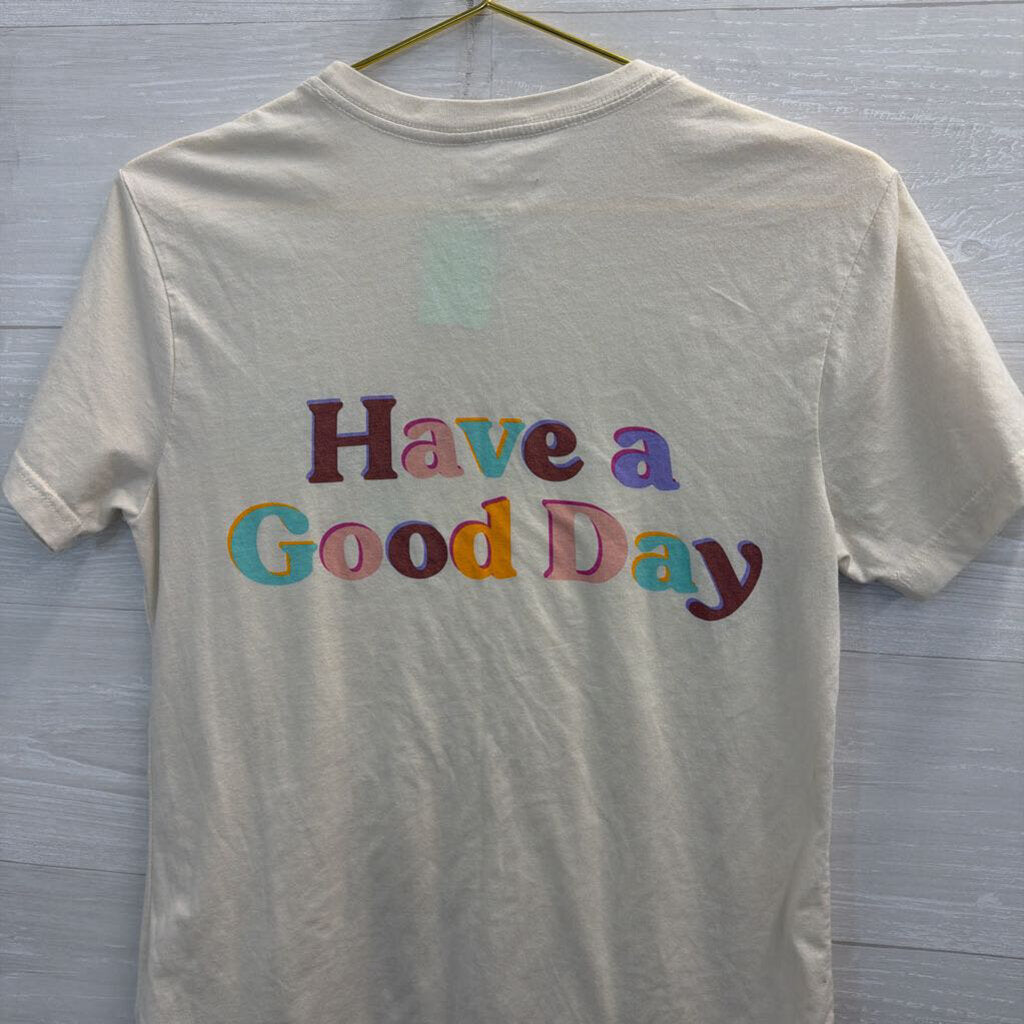 Cotopaxi Cream/ Multi Have A Good Day Short Sleeve Graphic Tee Small
