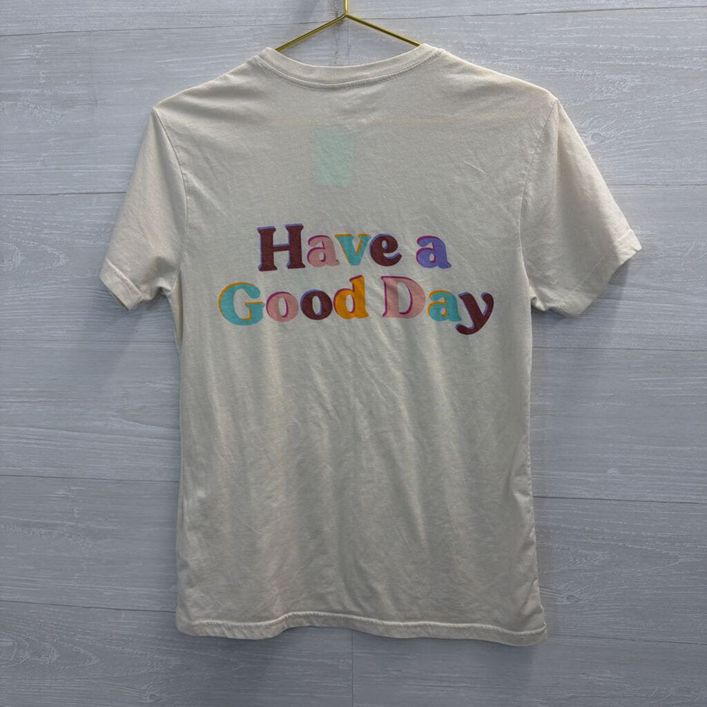 Cotopaxi Cream/ Multi Have A Good Day Short Sleeve Graphic Tee Small